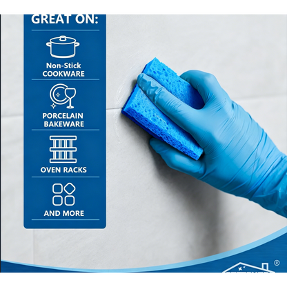 HOMEXCEL Kitchen Sponges, 24-pack, won't scratch your dishwashing sponges.