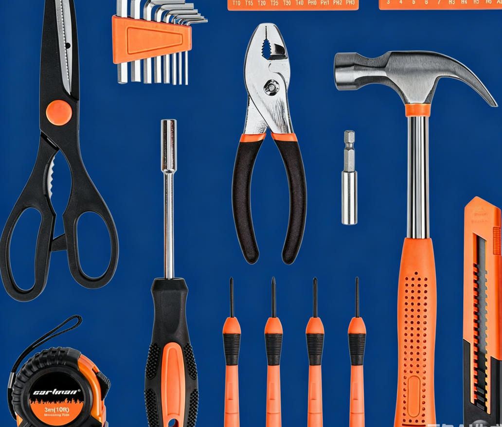 Cartman 39-piece Household Tool Set with Plastic Tool Box Storage Box