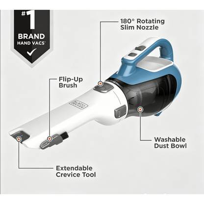 BLACK+DECKER AdvancedClean Handheld Cordless Vacuum Cleaner